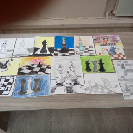 Работы участников онлайн-конкурса «Мой чемпион по шахматам»
